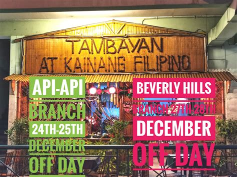 tambayan api api|Tambayan at Kainang Filipino Beverly Hills Branch .